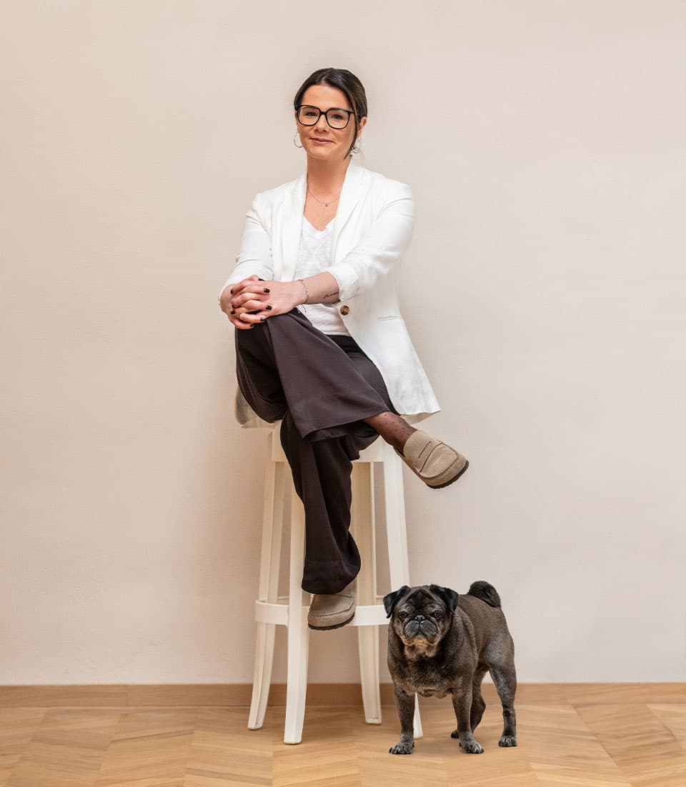 Nadine Seiser mit ihrem treuen Begleiter